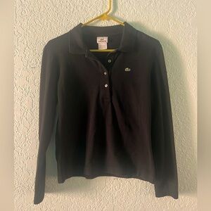 Vintage MADE IN FRANCE Lacoste Women’s long sleeve pique polo